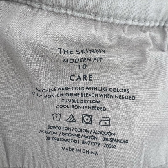 Ann Taylor Tan Skinny Modern Fit Pants Size 10 Women's - Picture 4 of 5